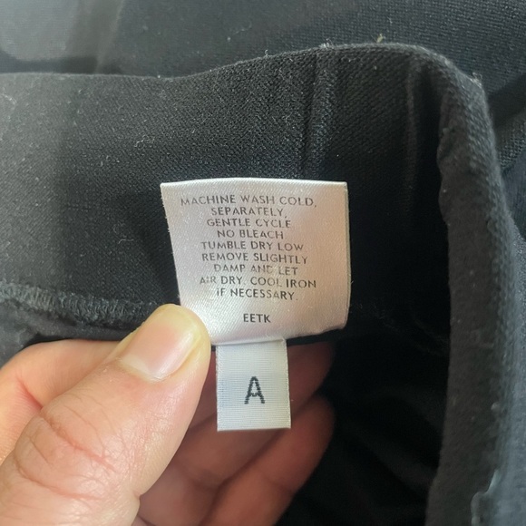 Eileen Fisher Black Wide Leg Pants Viscose Ankle - Picture 5 of 10